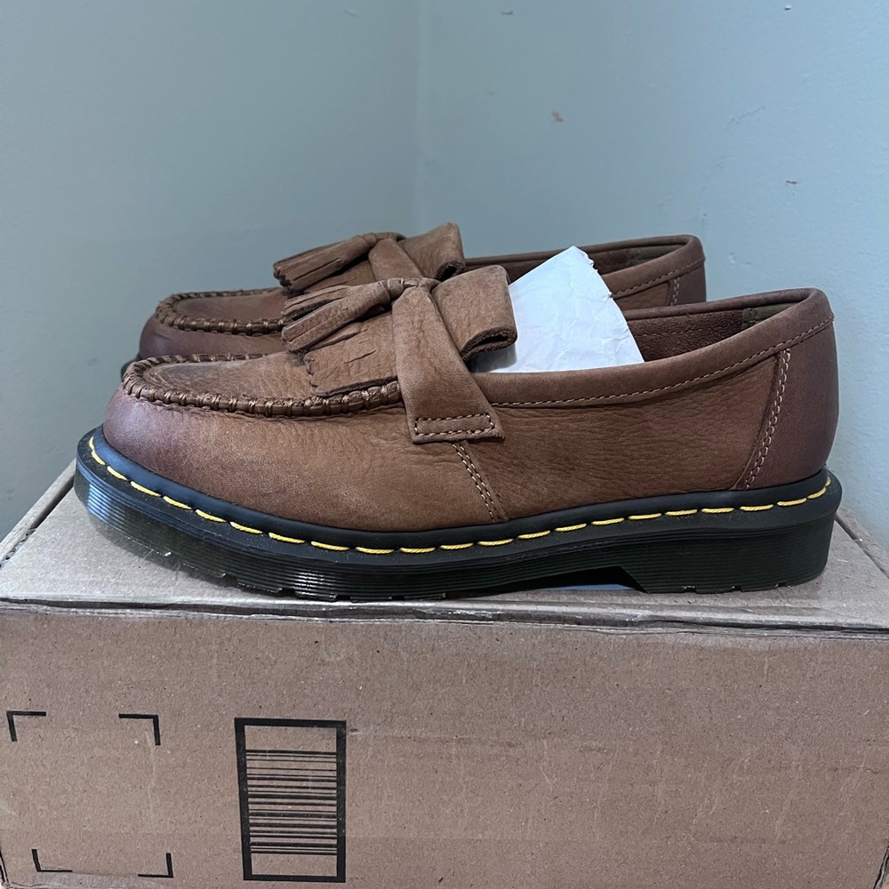Dr. Martens Women's Brown Tassel Loafers - Picture 2 of 4